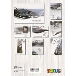 Funeral card - 100 pieces - 8 motifs