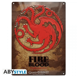 Game of Thrones Targaryen - Metal plate - Emblem