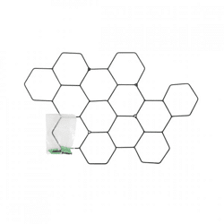 Wandrek Honey metaal zwart M 42 cm