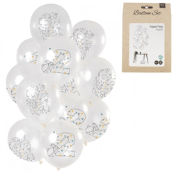 Balloons Origami figure 2 years 30 cm set of 12