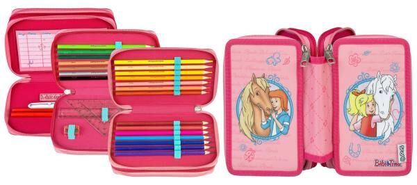 Bibi & Tina - Triple decker, filled school case