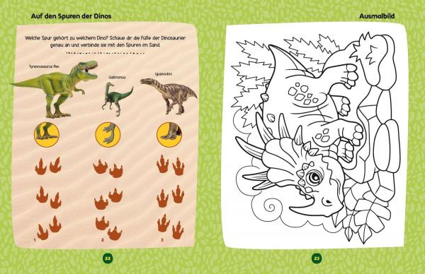 Mein gro&szlig;es Spa&szlig;- und R&auml;tselbuch Dinosaurier