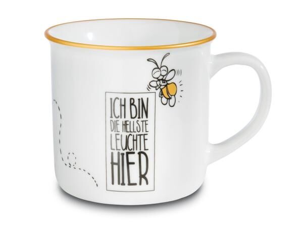 Tasse "Ich bin die hellste Leuchte hier"