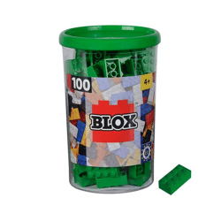 Androni - Blox 100 green 8-piece building blocks in a tin