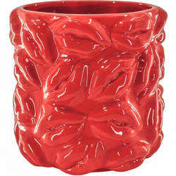 Housevitamin bloempot Kisses rood 17,5 cm