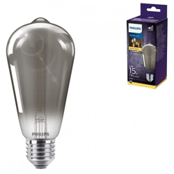 Philips LED lamp smokey E27 15W