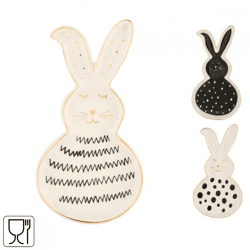 J-Line bowl rabbit 13 cm 3 assorted