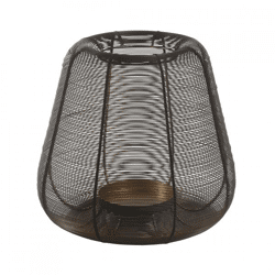 PTMD windlicht Jaden M zwart 29 cm