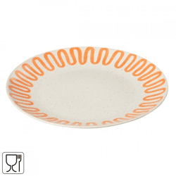 J-Line dinerbord porselein oranje 27,5 cm
