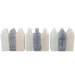 Kerze Adam House grau mix 7 x 20 cm 9 sortiert