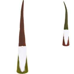 Weihnachtsmann aus Filz mit langer Zipfelmütze 55 cm 2fach sortiert