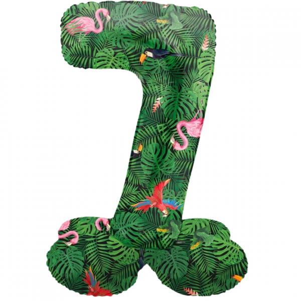 Folat Folienballon stehend 7 Jungle vibe 41 cm