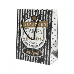 Geschenktas Auspacken! 16,5 x 10 x 21,5 cm