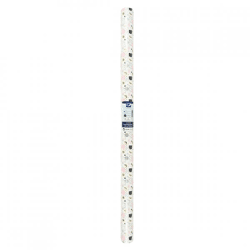 Cadeaupapier wit/roze 200 x 70 cm