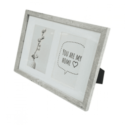 Photo frame 2 passe-partout stone 10 x 15 cm