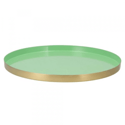 Dienblad Marrakech mint goudkleurig 40 cm