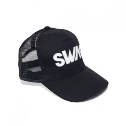 Trucker cap SWAG zwart 30 cm