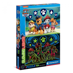 Clementoni 27176 - 104 Teile Puzzle Glowing Lights - Paw Patrol