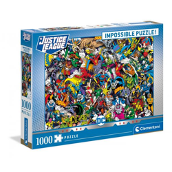 Clementoni 39599 - 1000 pieces Impossible Puzzle - DC Comics, Justice League