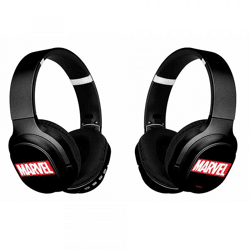Wireless Stero Headphones with micro - Marvel 001 Marvel Black