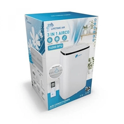 Klimaanlage 14000 BTU von LIFETIME AIR 19587 Mobil Klima weiß