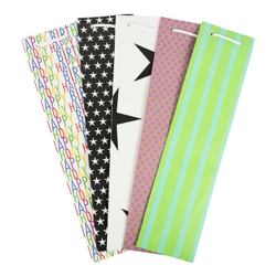 Gift bag 9 x 8 x 36 cm 5 assorted