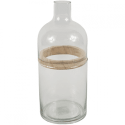 Vase Glas transparent 28,7 cm 3 Stück
