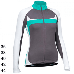 Avento 81BR dames fietsshirt lange mouw grijs/groen 5 assorti 50 stuks