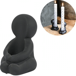 Kerzenhalter Hug schwarz 8 cm