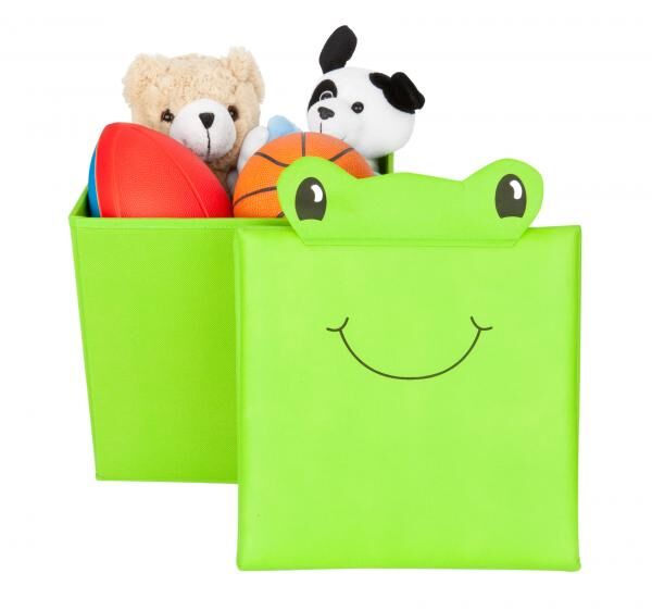 Spielzeugkiste + Hocker mit Deckel Frosch