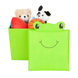 Toy box + stool with lid frog