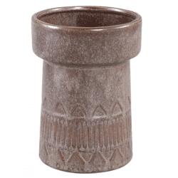 PTMD bloempot Rail hoog L donkerbruin 19 cm