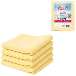 Sorbo microfiber cloths yellow 30 x 40 cm 5 pcs.