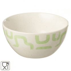 J-Line kom Pattern groen 15,5 cm