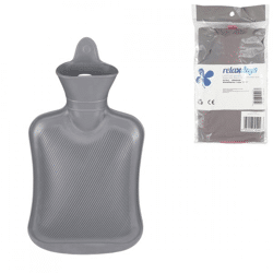 Relaxdays warmwater kruik grijs 1 L