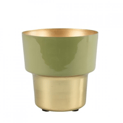 Countryfield bloempot Madina S olijfgroen 10 cm