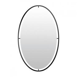 Len-Fra wandspiegel Salem zwart 60 cm