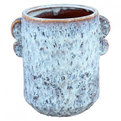 PTMD bloempot Shay hoog L blauw 18 cm