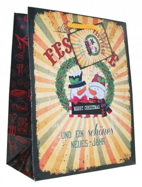 Vintage Christmas gift bags - Medium - 5 designs