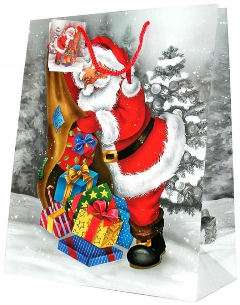 Weihnachtsgeschenkt&uuml;ten Weihnachtsmann - Large - 5 Motive