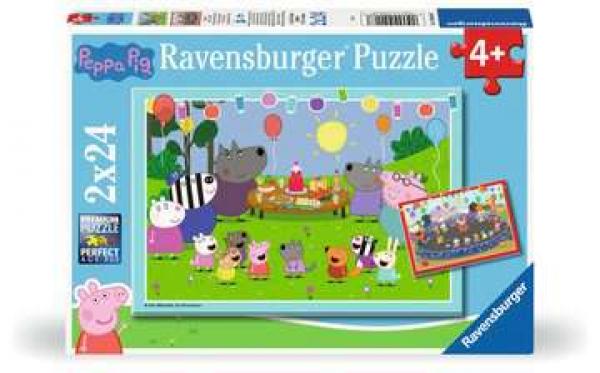 Peppa Pig - Partyzeit! - Puzzle 2x24 Teile
