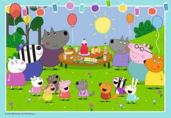 Peppa Pig - Partyzeit! - Puzzle 2x24 Teile