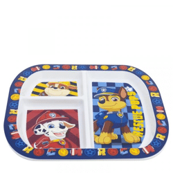 Paw Patrol - Boy Rescue Pups plate with divider - 22 cm