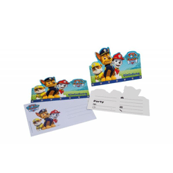 Paw Patrol - 6 Einladungskarten - Jungs