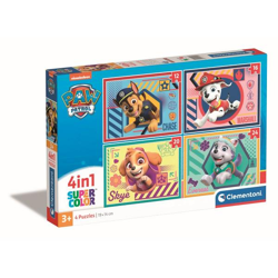Clementoni 21526 - 4 in 1 Puzzle Supercolor - Paw Patrol
