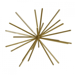 Housevitamin ornament Firework metaal goudkleurig 15 cm