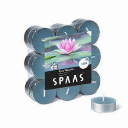 (R) Spaas geur theelichten Fairy Waterlily 4 cm set van 18