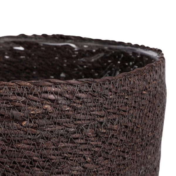 Glimmerkorb Atlantik braun 20 cm