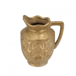 Vase Boa with handle gold colored 20 cm