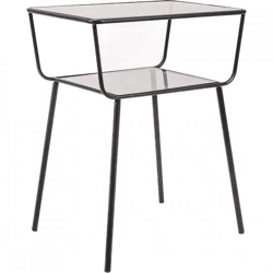 Housevitamin bijzettafel zwart metaal 60 cm